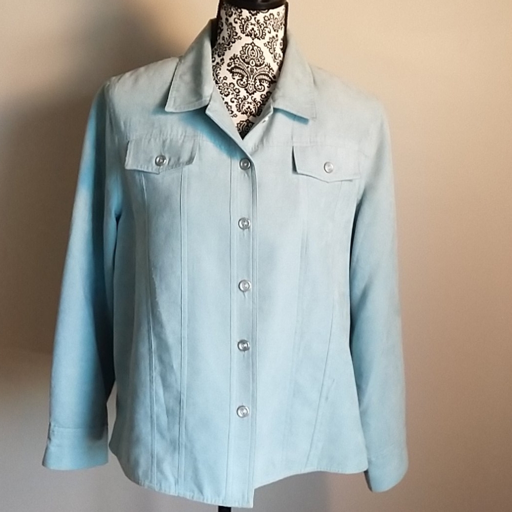 Faux Suede button jacket